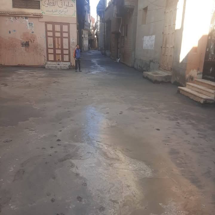 استكمال الرصف في شوارع قرية البصارطة بدمياط