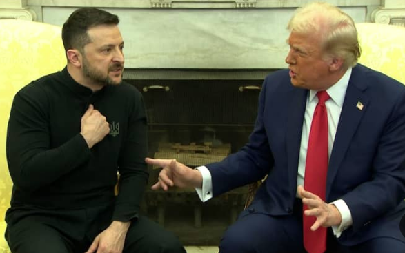 احتدام الصدام بين ترامي وزيلينسكي، فيتو