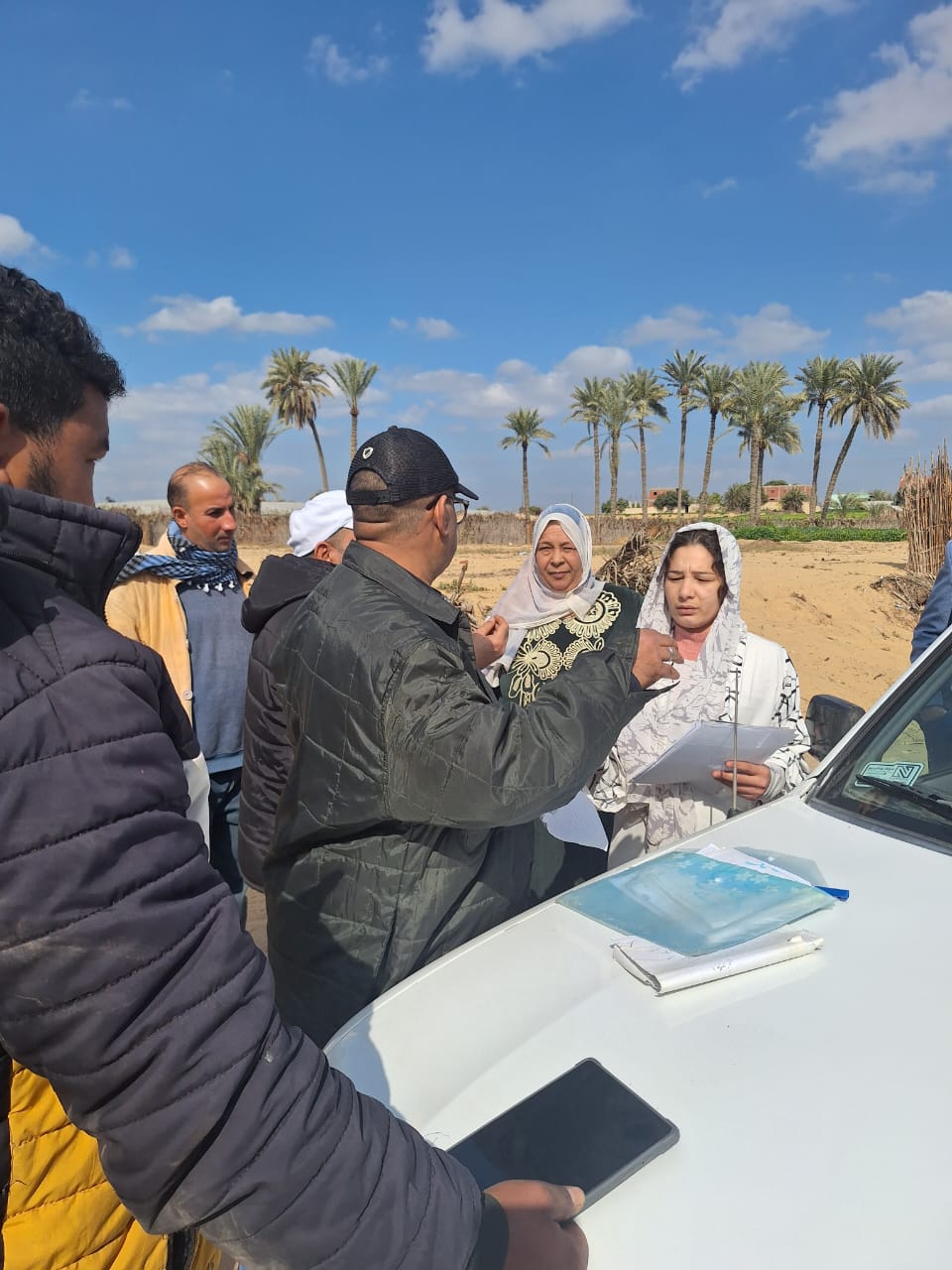 جانب من استرداد قطعة الأرض، فيتو