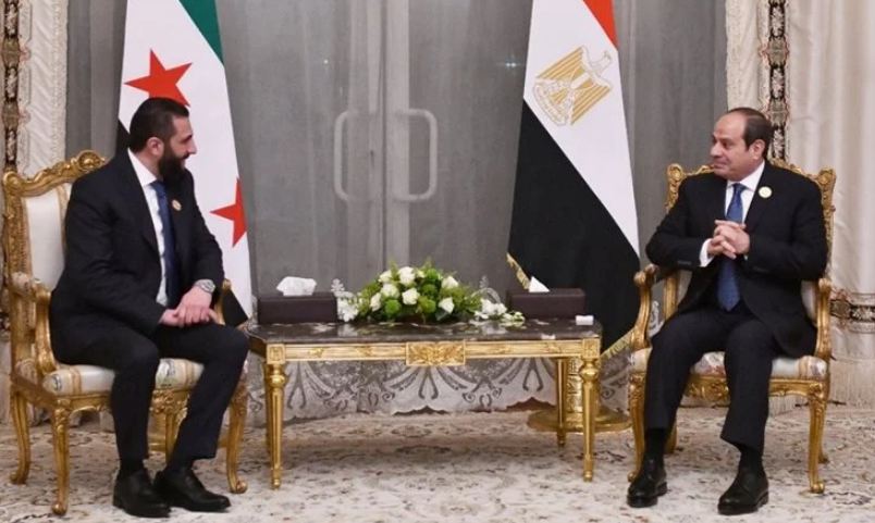 السيسي والشرع، فيتو