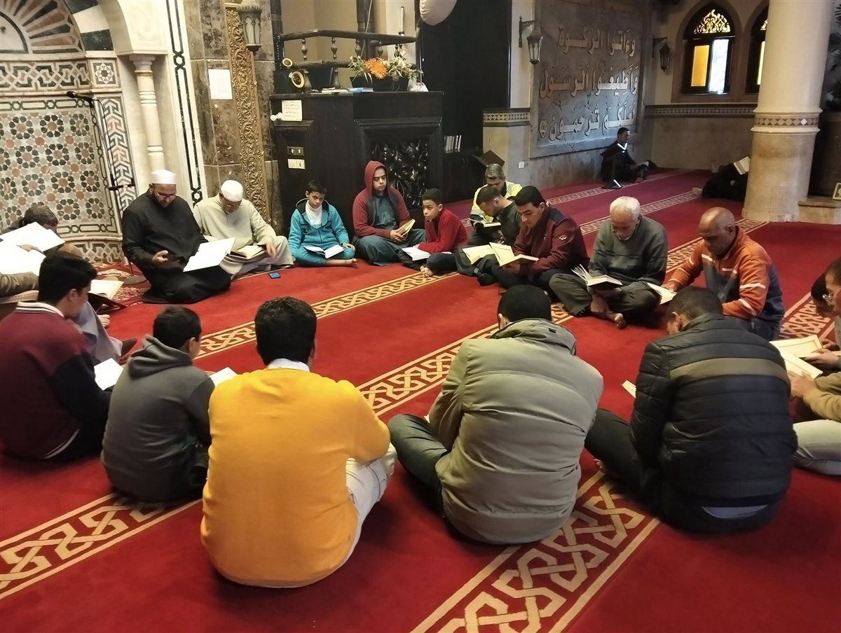 قرأة القران بالمسجد الكبير ببني سويف