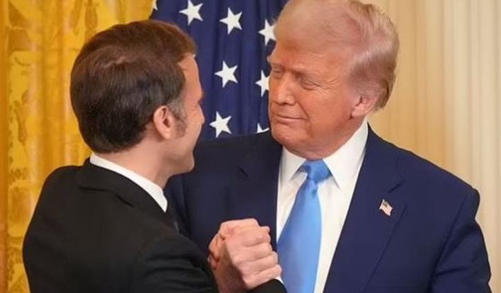 ترامب وماكرون، فيتو
