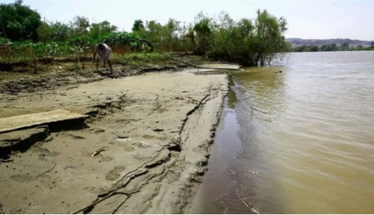 تراجع منسوب النيل الأزرق، فيتو