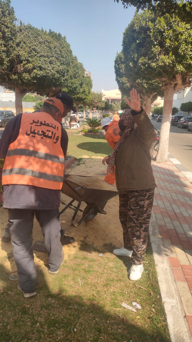 جانب من أعمال التجميل،فيتو