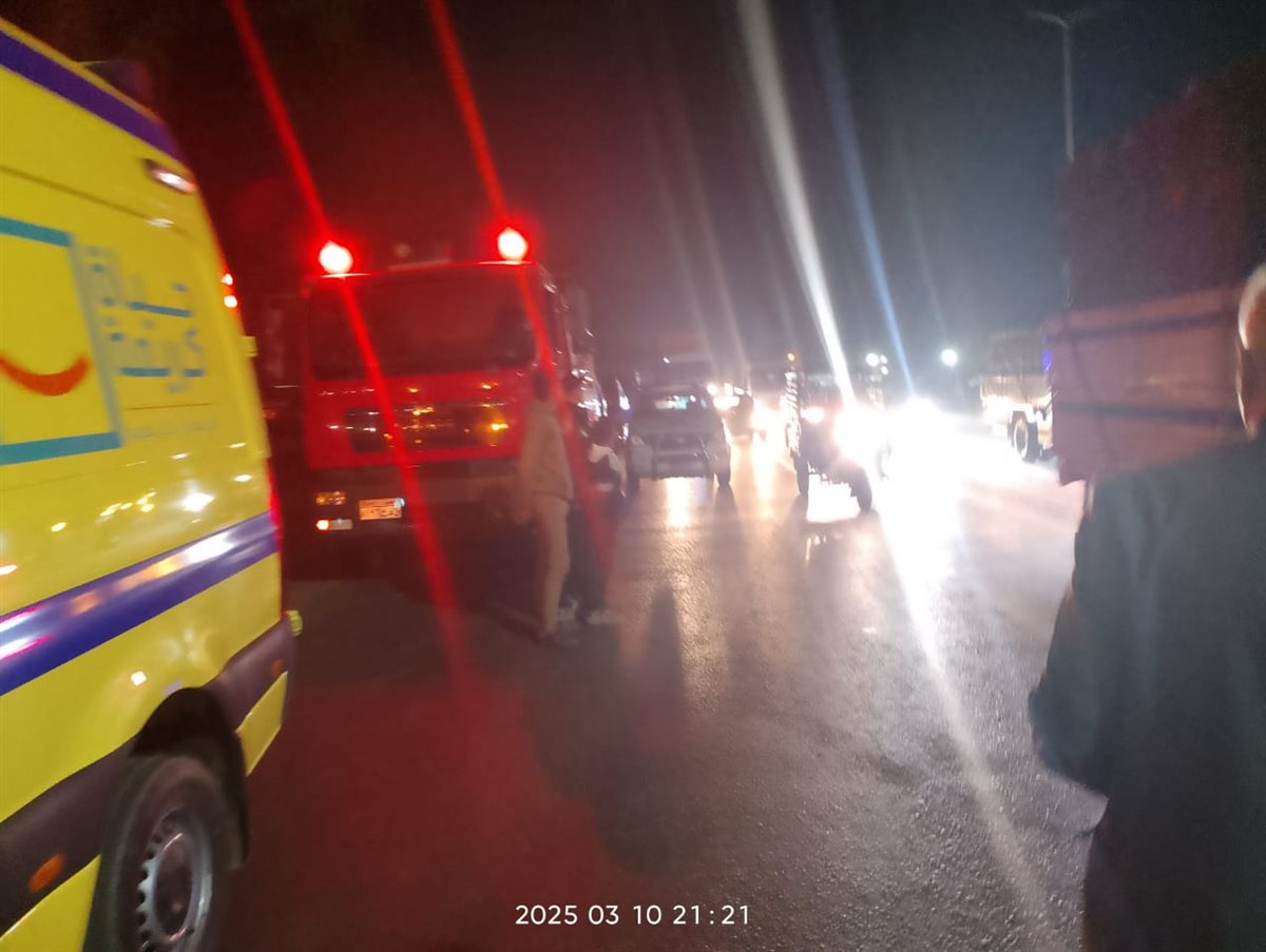 حادث انقلاب انابيب البوتاجاز بالطريق الزراعي،فيتو