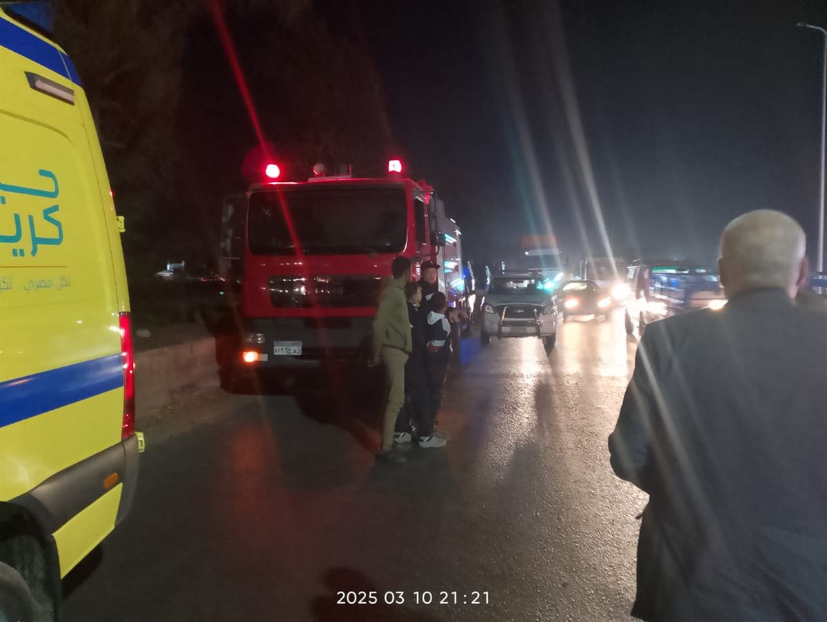 حادث انقلاب انابيب البوتاجاز بالطريق الزراعي،فيتو