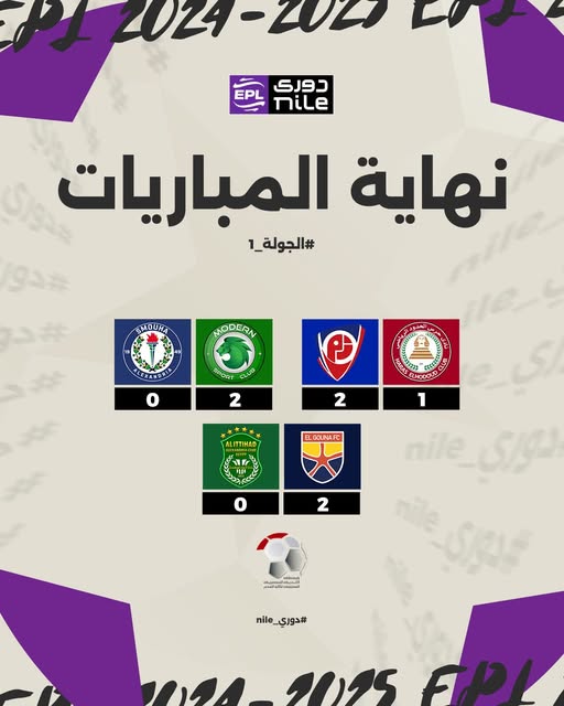 نتائج مباريات الثلاثاء في الدوري المصري، فيتو