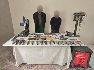 ضبط عنصرين إجراميين لإدارة ورشة لتصنيع الأسلحة النارية فى الدقهلية 