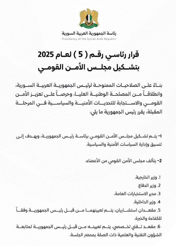 تشكيل مجلس الأمن القومي، فيتو