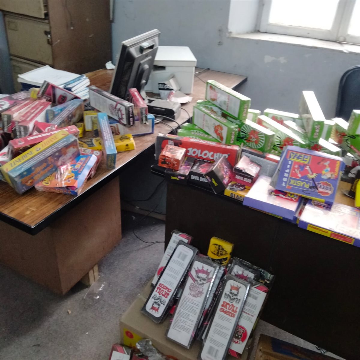 جانب من المضبوطات خلال الحملات،فيتو