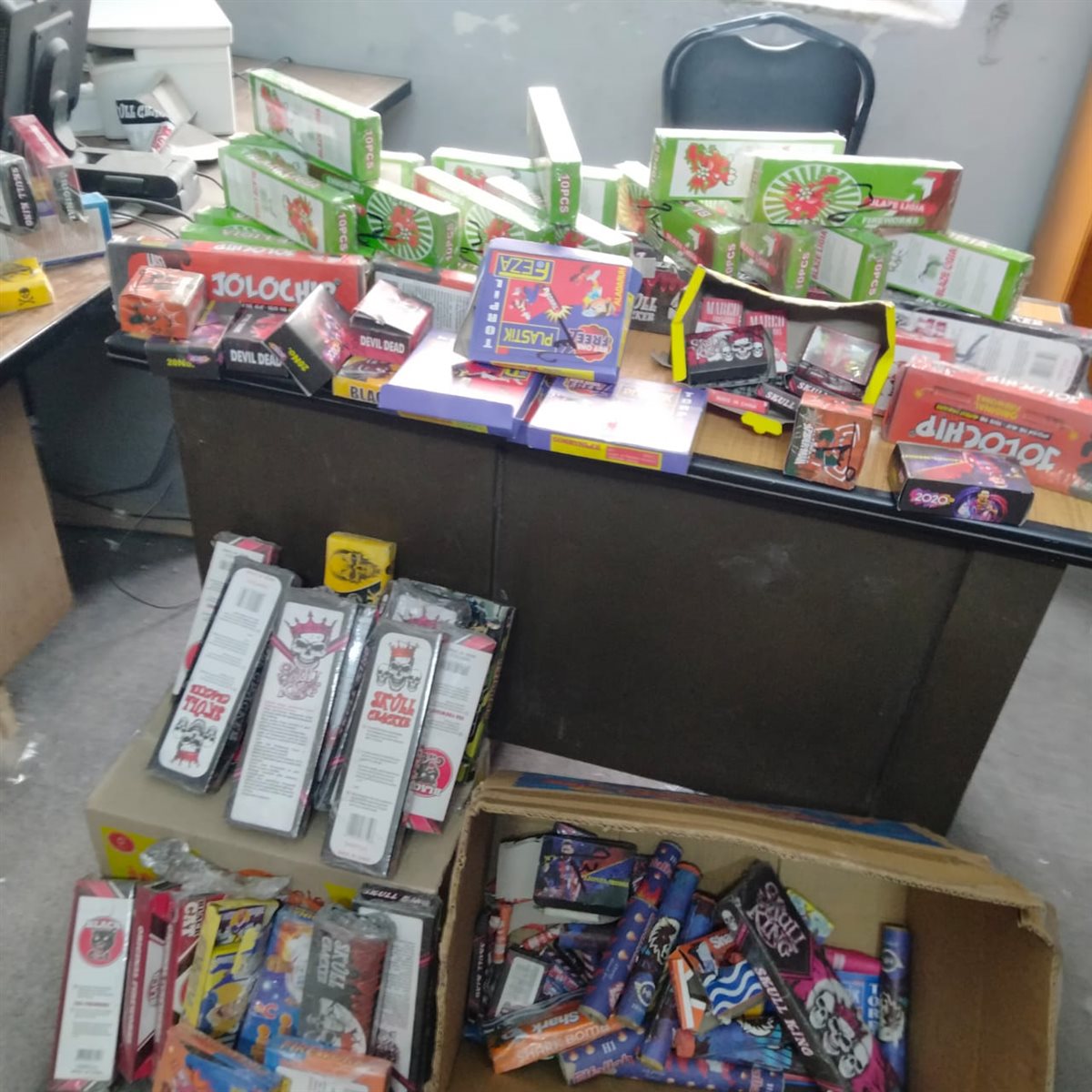 جانب من المضبوطات خلال الحملات،فيتو