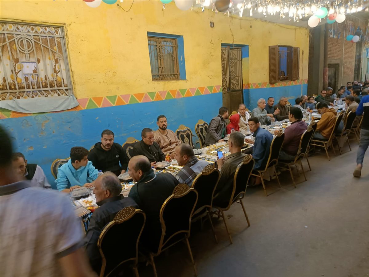 افطار جماعي لاهالي قرية بالقليوبية،فيتو