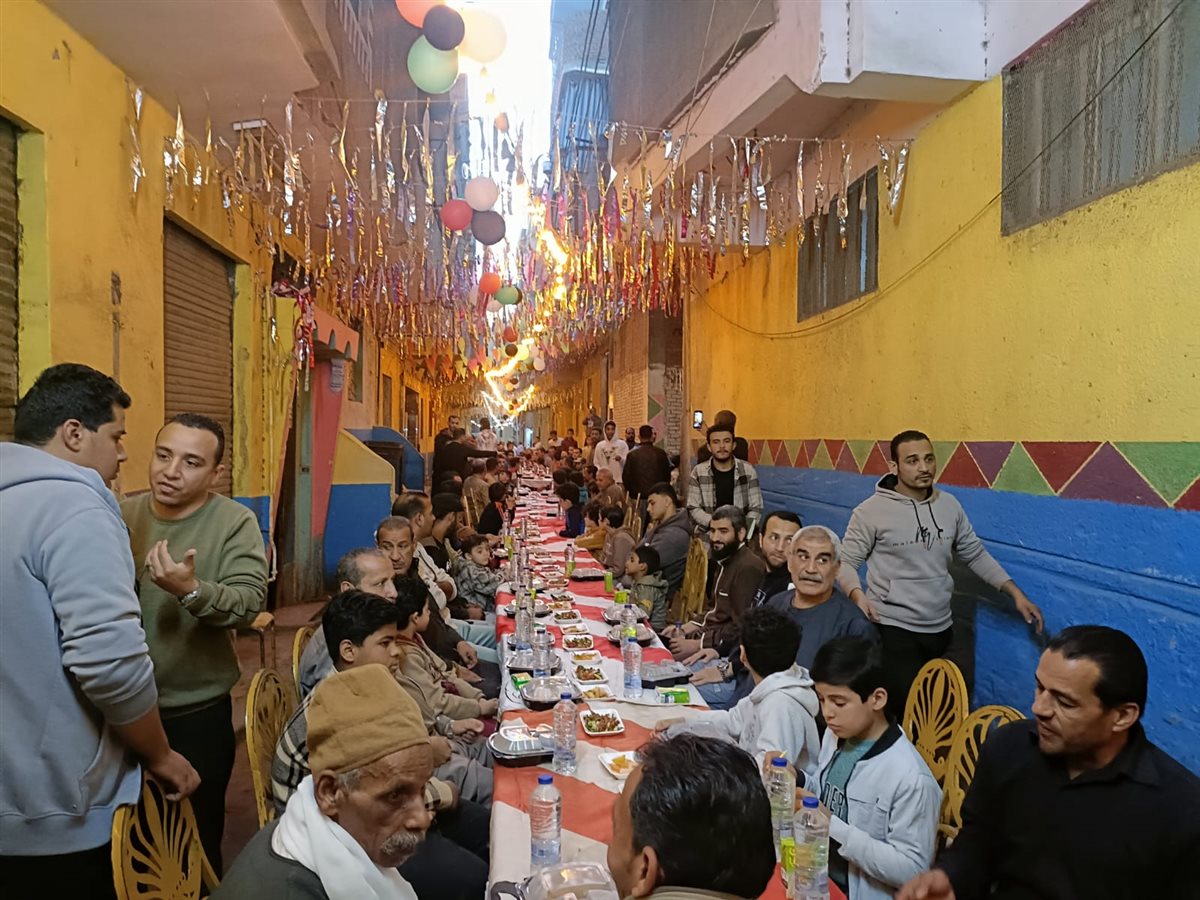افطار جماعي لاهالي قرية بالقليوبية،فيتو