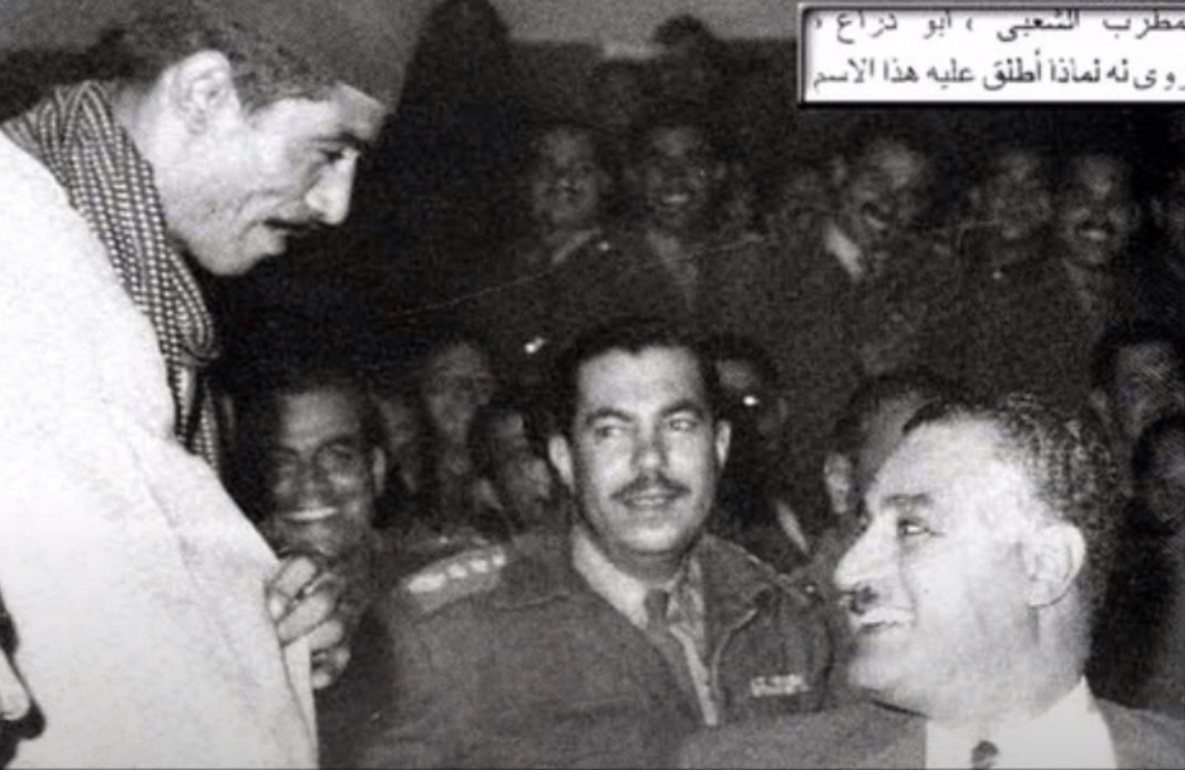 فى لقاء ابو دراع بعبد الناصر