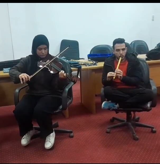 جانب من الاستعدادات للحفل،فيتو