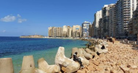 حماية شواطيء الإسكندرية من النحر، فيتو