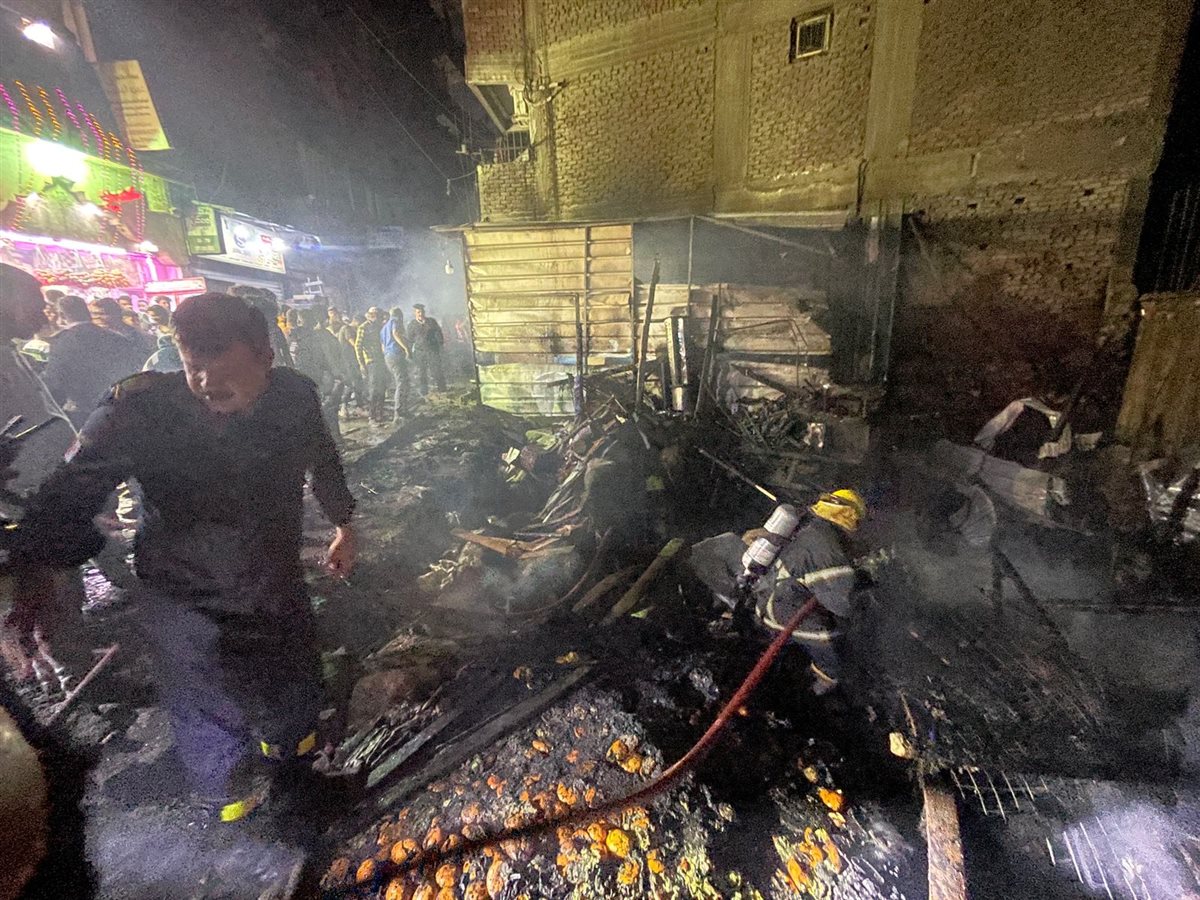 حريق منشأة ناصر