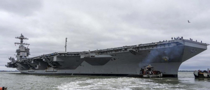 حاملة الطائرات الأمريكية التي رمت جثمان بن لادن في البحر، فيتو