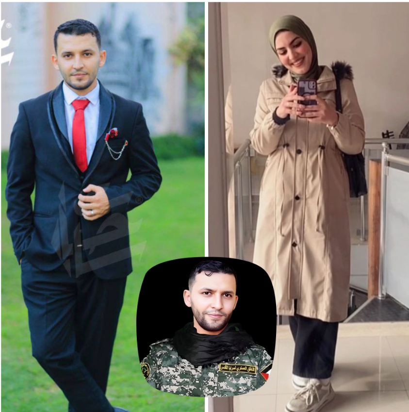 أبو حمزة وزوجته شيماء استشهدا معًا، فيتو