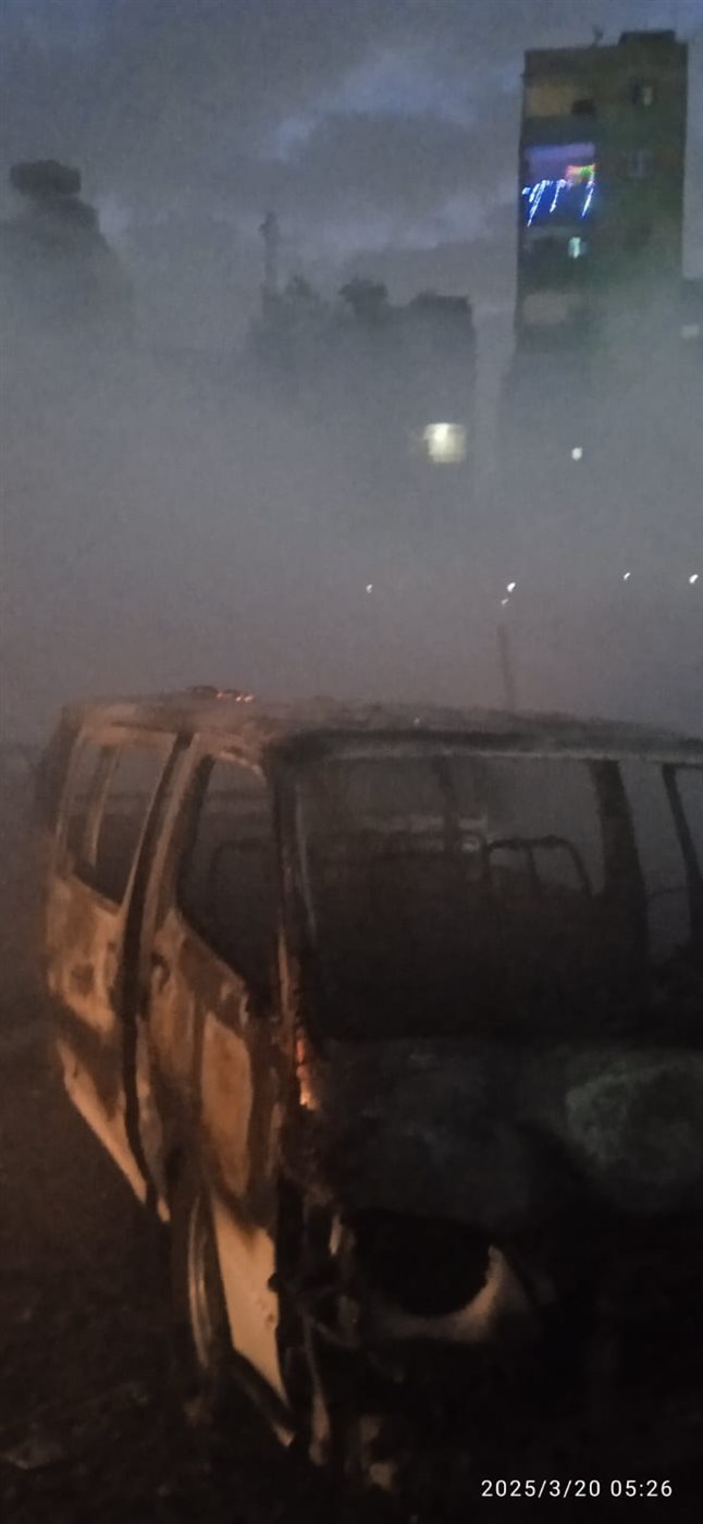 السيطرة علي حريق هائل بجراج بالخصوص،فيتو