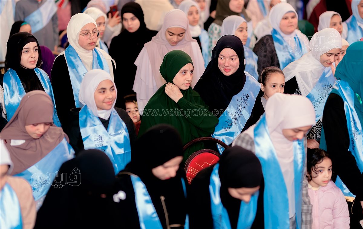 جانب من  احتفالية تكريم حفظة القرآن الكريم بالقرية العاشرة مدرسة، فيتو