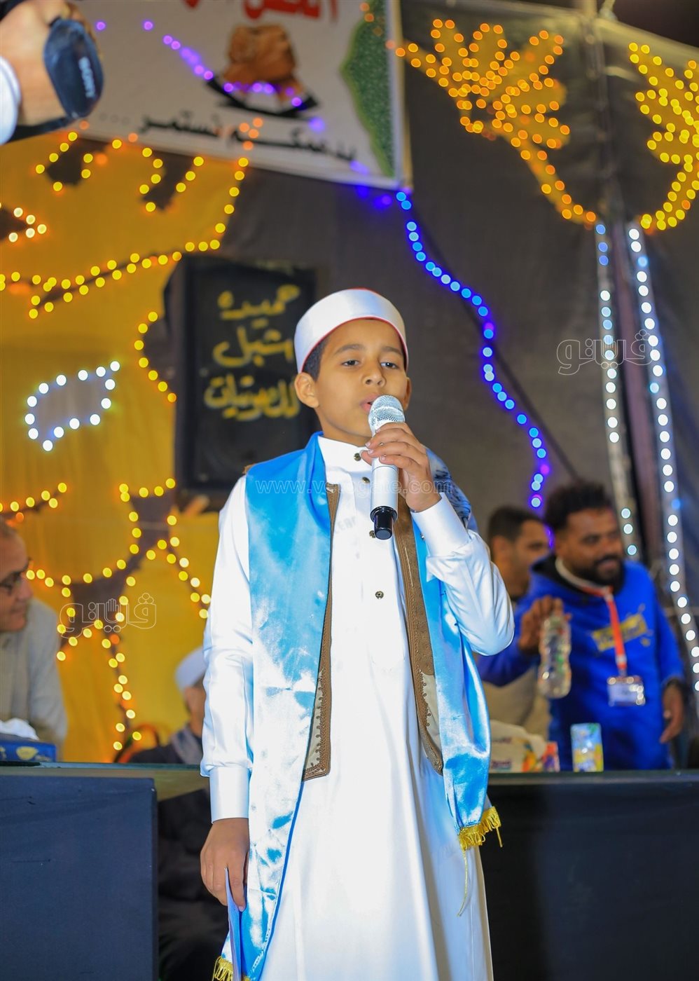 جانب من  احتفالية تكريم حفظة القرآن الكريم بالقرية العاشرة مدرسة، فيتو