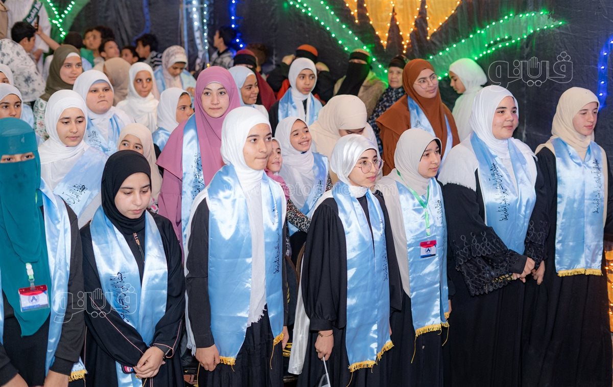 جانب من  احتفالية تكريم حفظة القرآن الكريم بالقرية العاشرة مدرسة، فيتو