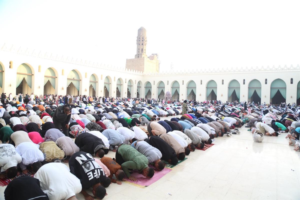 أجواء فرحة، صلاة العيد الفطر في الحاكم بأمر الله حاجة ثانية (3)