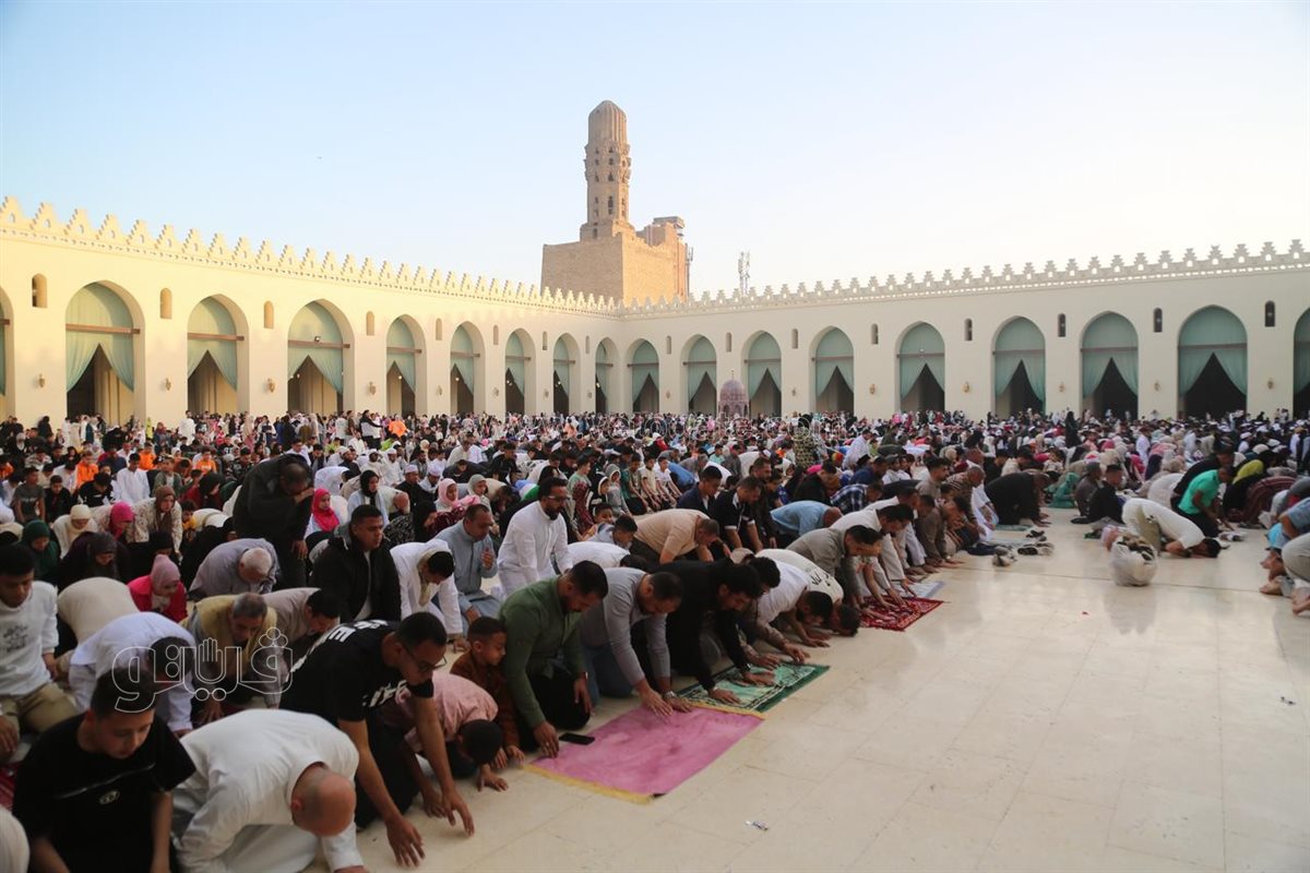 أجواء فرحة، صلاة العيد الفطر في الحاكم بأمر الله حاجة ثانية (13)