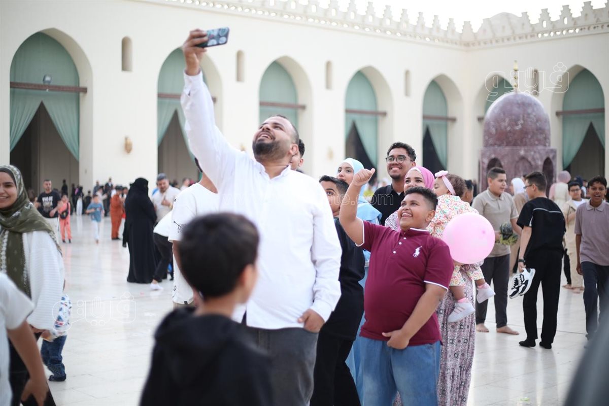 أجواء فرحة، صلاة العيد الفطر في الحاكم بأمر الله حاجة ثانية (16)