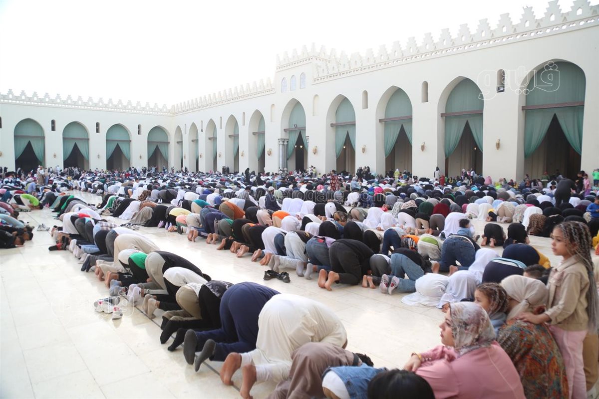 أجواء فرحة، صلاة العيد الفطر في الحاكم بأمر الله حاجة ثانية (25)