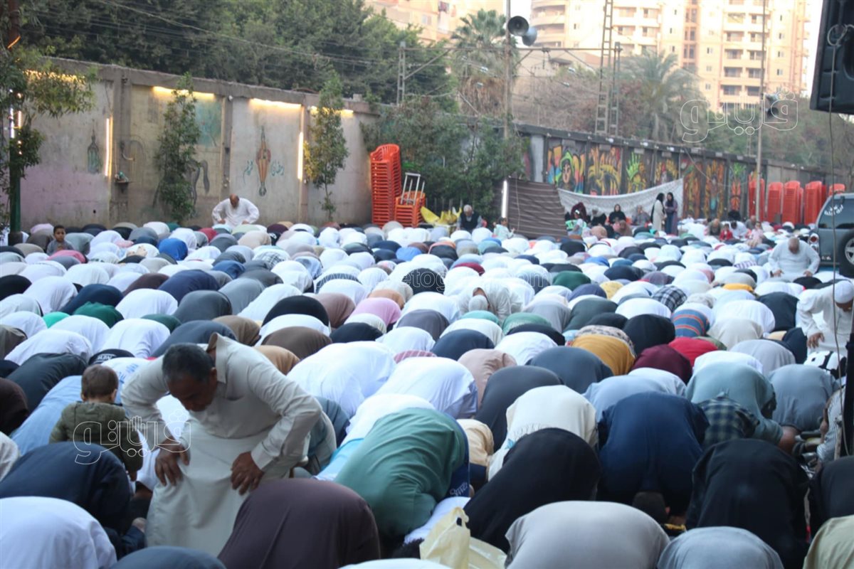 فصل الرجال عن النساء، صلاة العيد الفطر المبارك 2025 بمسجد الخليل حدائق المعادي (7)