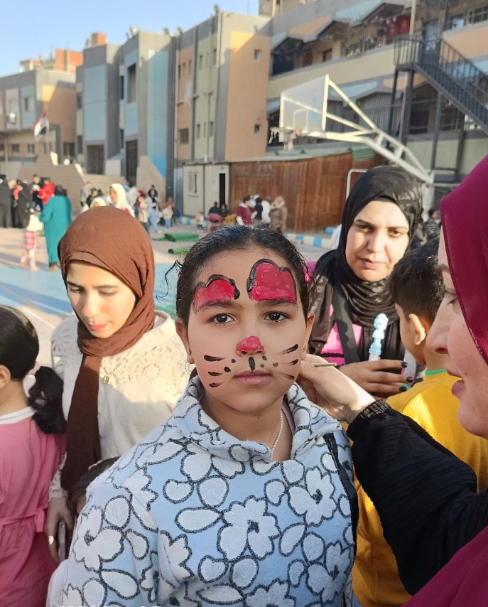 الرسم علي الوجه ابتهاجا بعيد الفطر بالقليوبية،فيتو