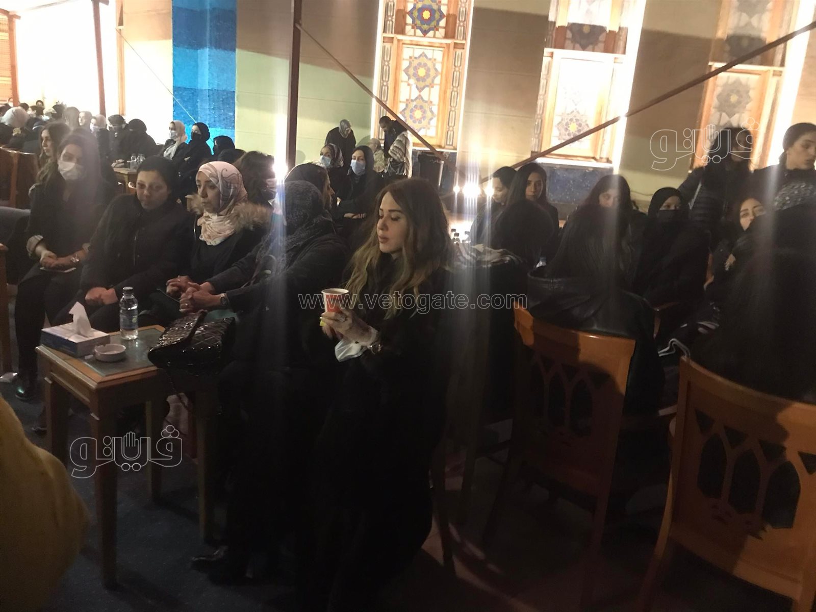 مادلين طبر في عزاء شقيق مجدي الهواري