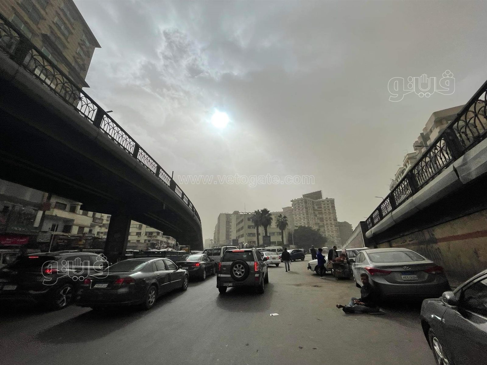 عاصفة ترابية تضرب القاهرة والجيزة (3)