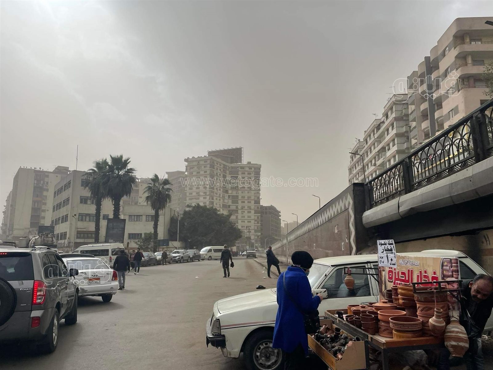عاصفة ترابية تضرب القاهرة والجيزة (5)