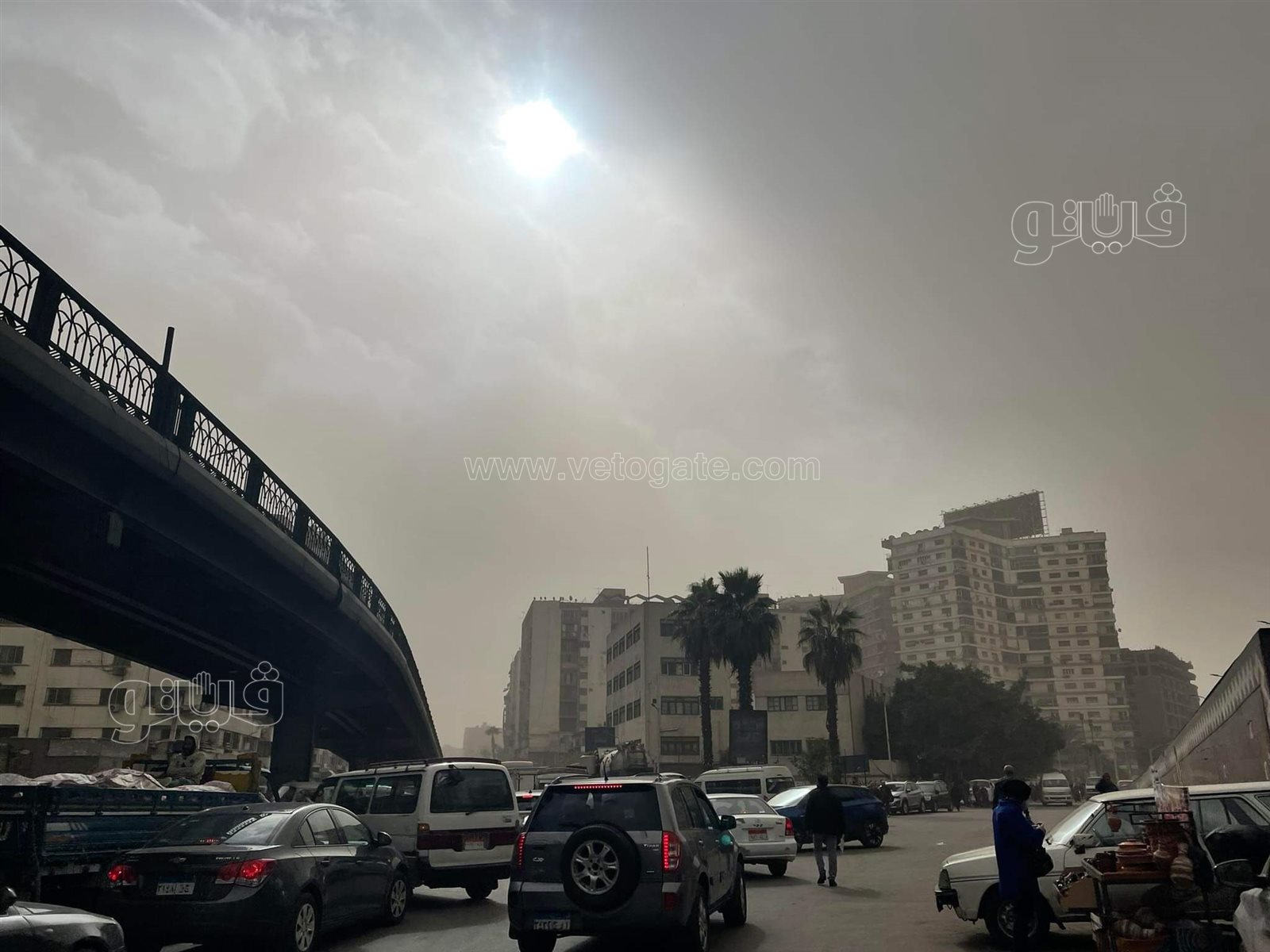 عاصفة ترابية تضرب القاهرة والجيزة (10)