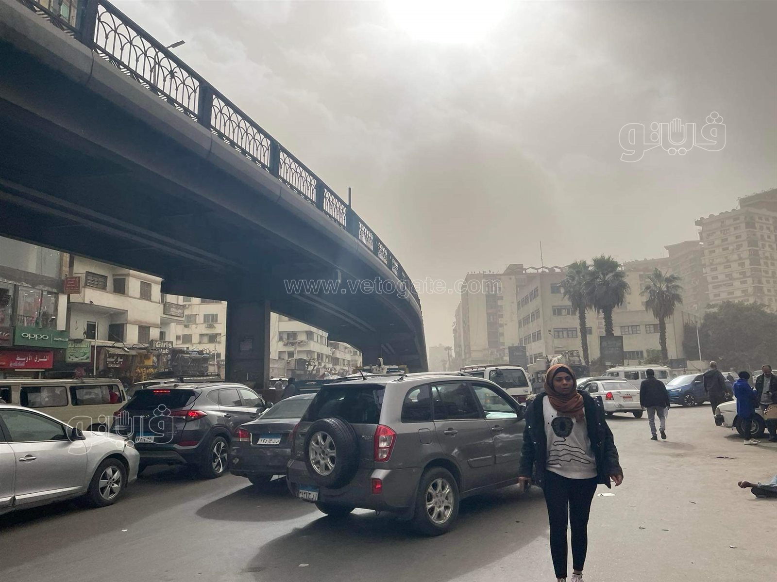 عاصفة ترابية تضرب القاهرة والجيزة (13)