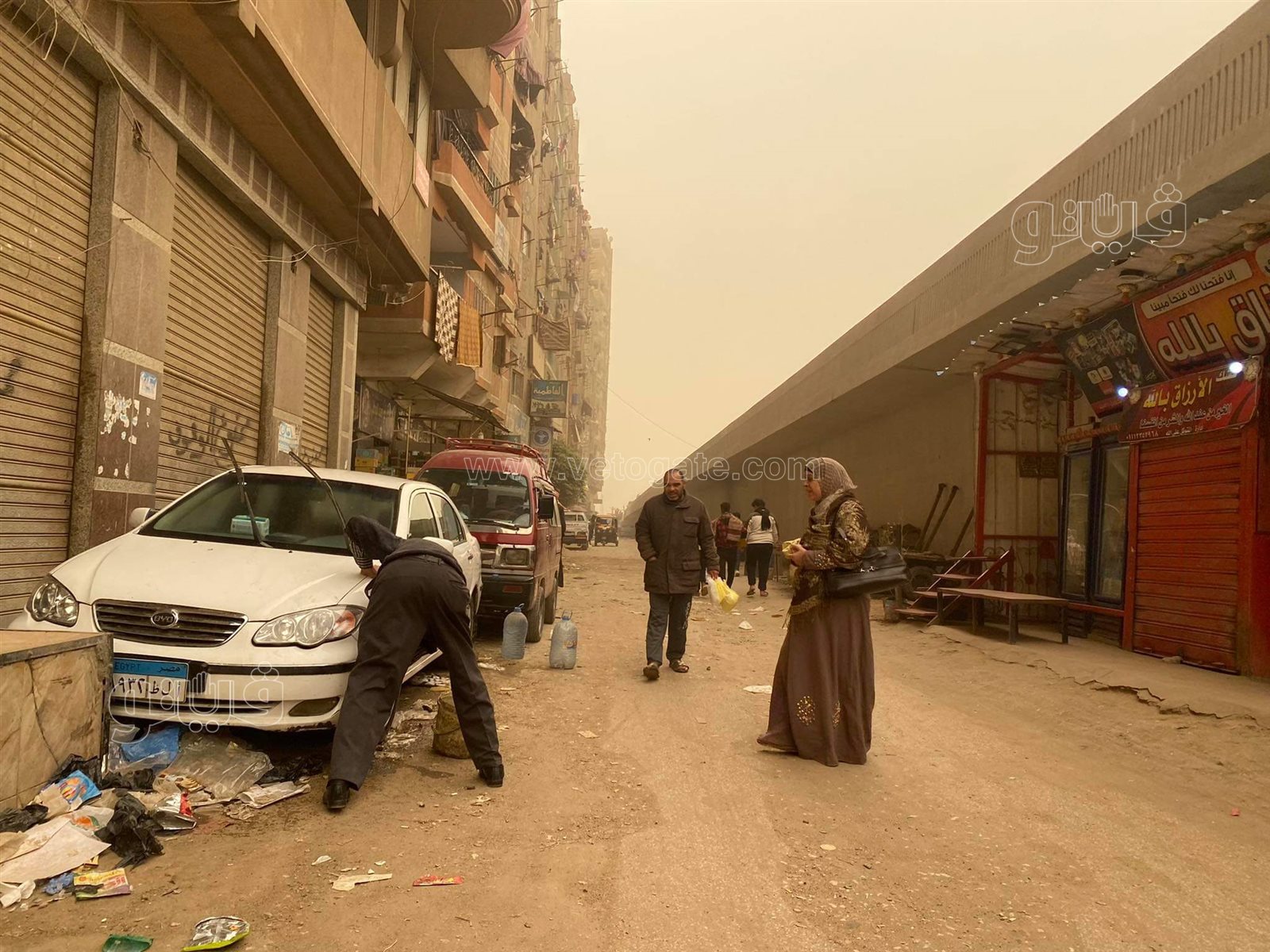 عاصفة ترابية تضرب القاهرة والجيزة (4)