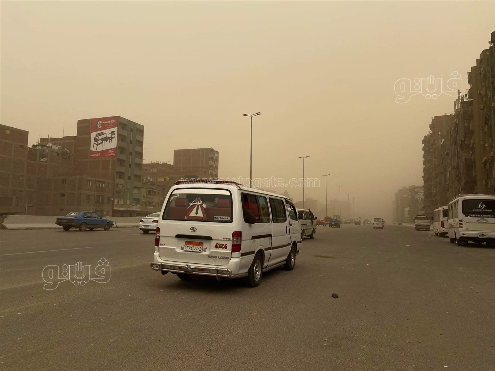 عاصفة ترابية تضرب القاهرة والجيزة (6)