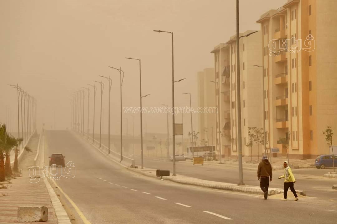 العاصفة الترابية في مدينة 6 أكتوبر بالجيزة (7)