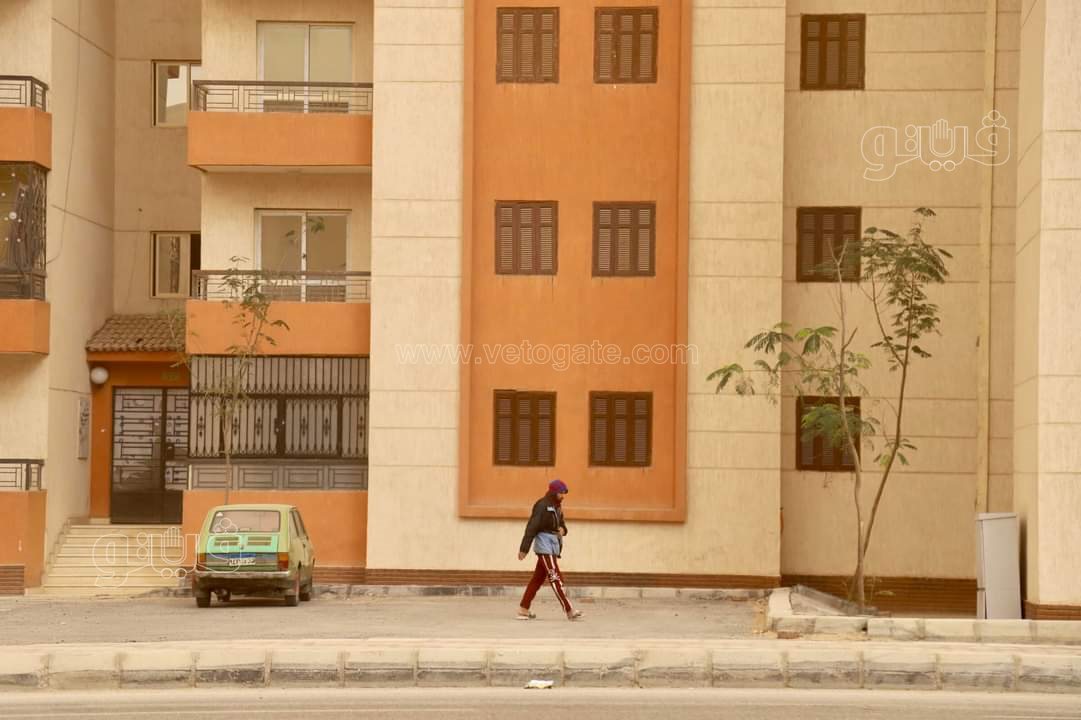 العاصفة الترابية في مدينة 6 أكتوبر بالجيزة (4)