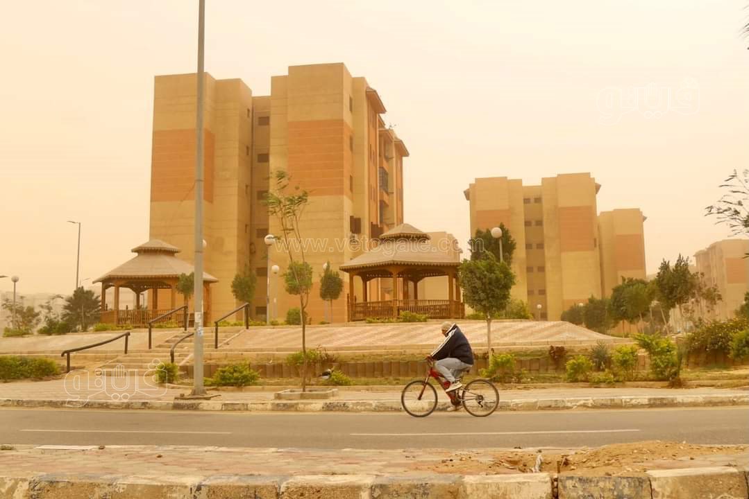 العاصفة الترابية في مدينة 6 أكتوبر بالجيزة (5)