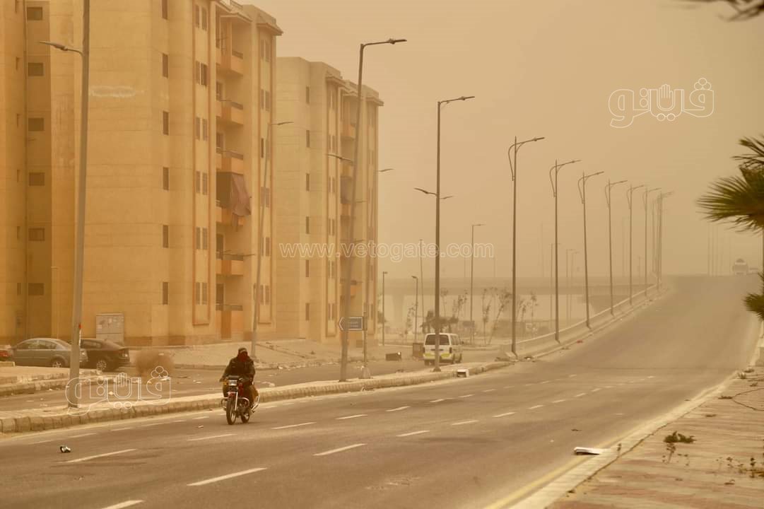 العاصفة الترابية في مدينة 6 أكتوبر بالجيزة (8)