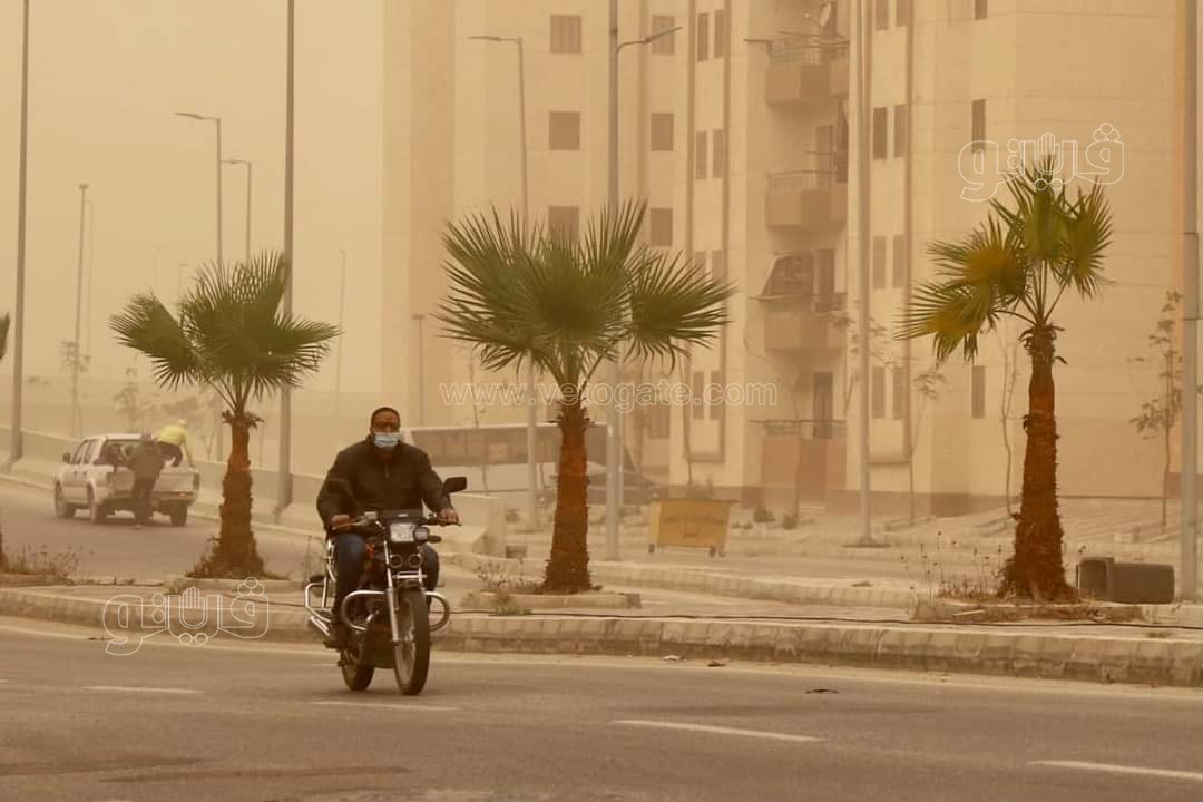 العاصفة الترابية في مدينة 6 أكتوبر بالجيزة (9)