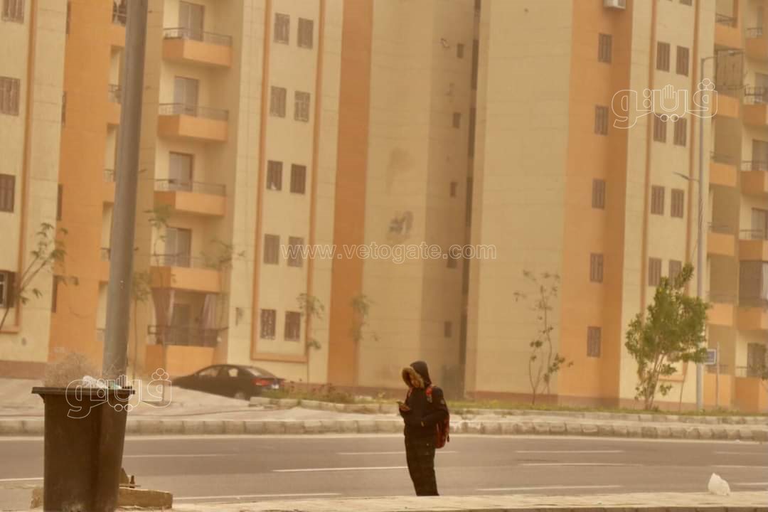 العاصفة الترابية في مدينة 6 أكتوبر بالجيزة (14)