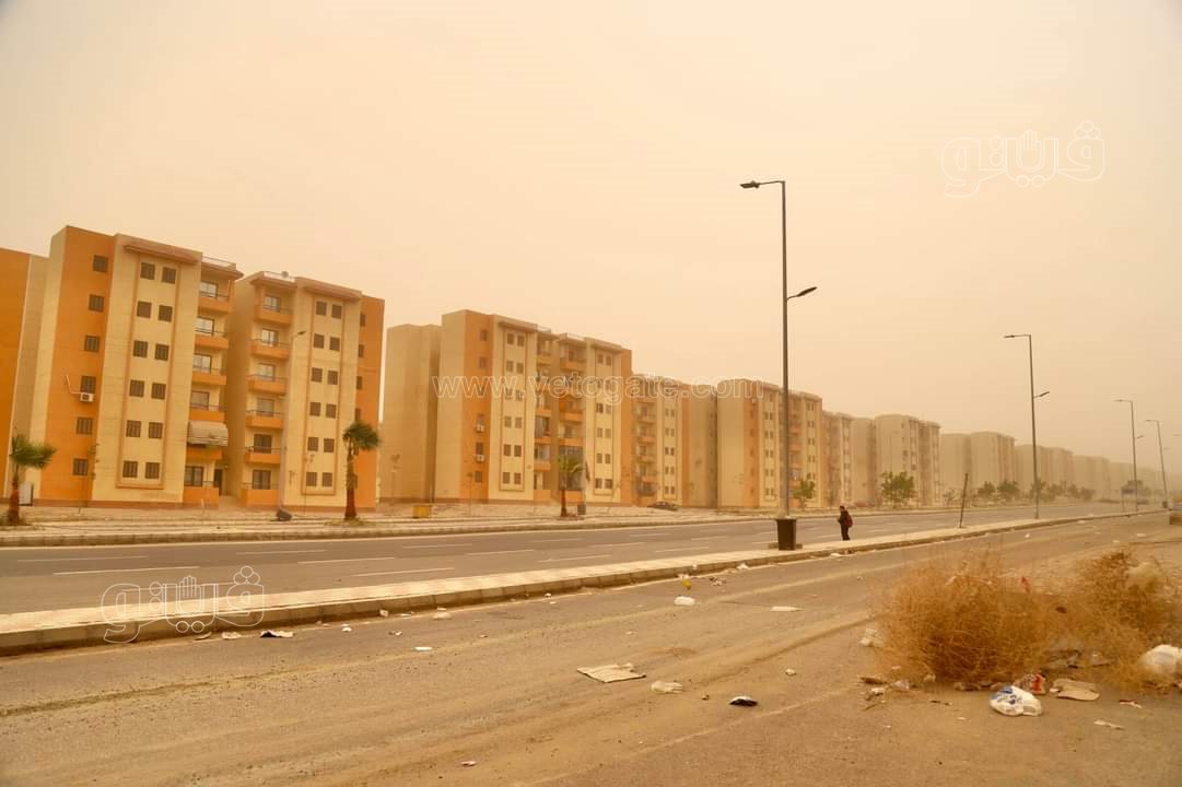 العاصفة الترابية في مدينة 6 أكتوبر بالجيزة (15)