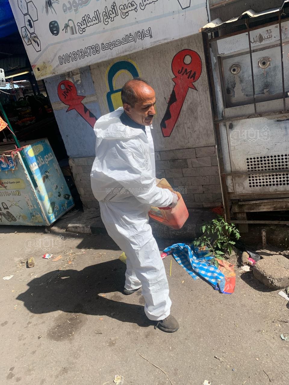 حملات مكثفه لمكافحه القوارض بأسواق بورسعيد،فيتو