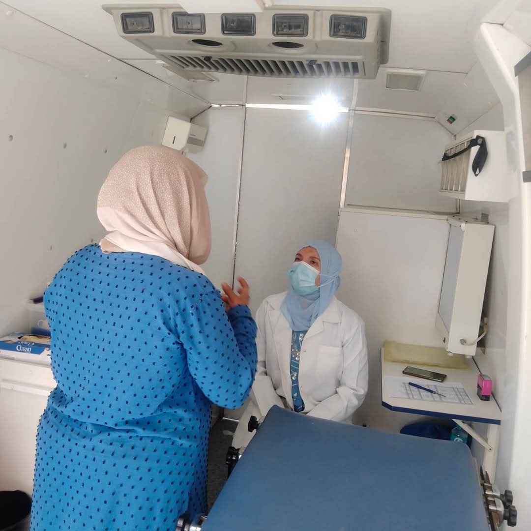 جانب من تفقد القافلة،فيتو