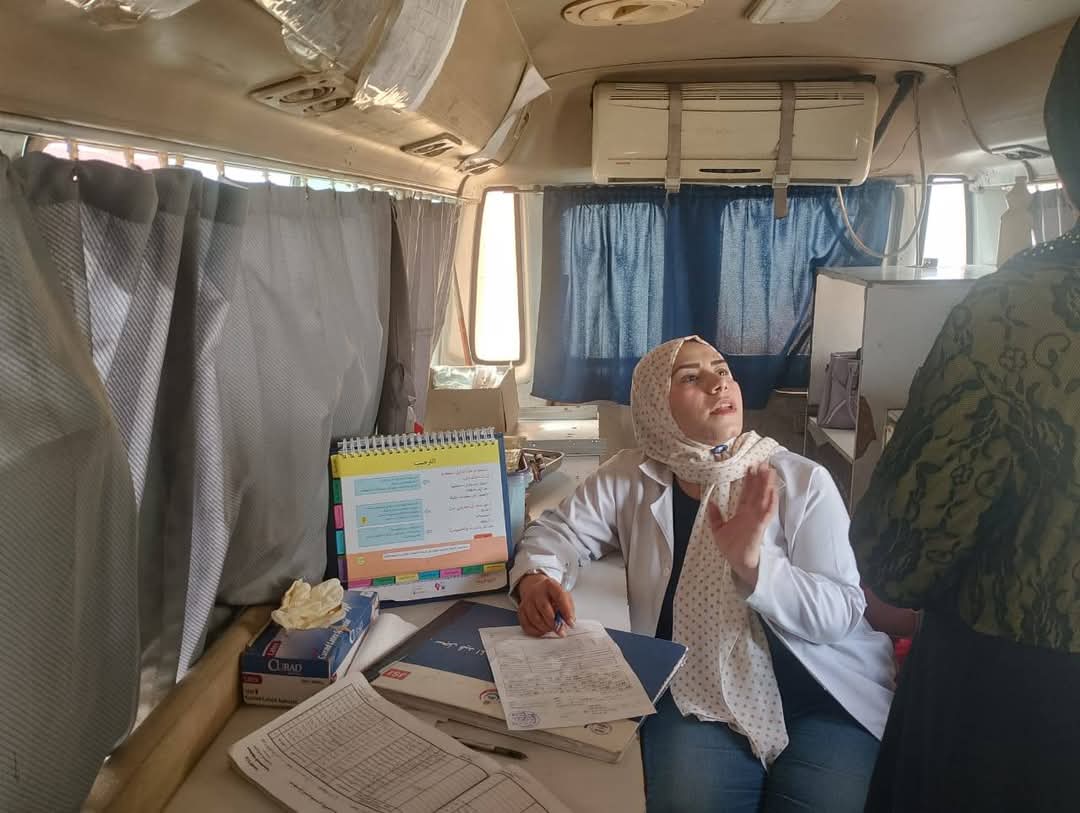 جانب من تفقد القافلة،فيتو